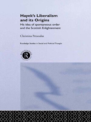cover image of Hayek's Liberalism and Its Origins